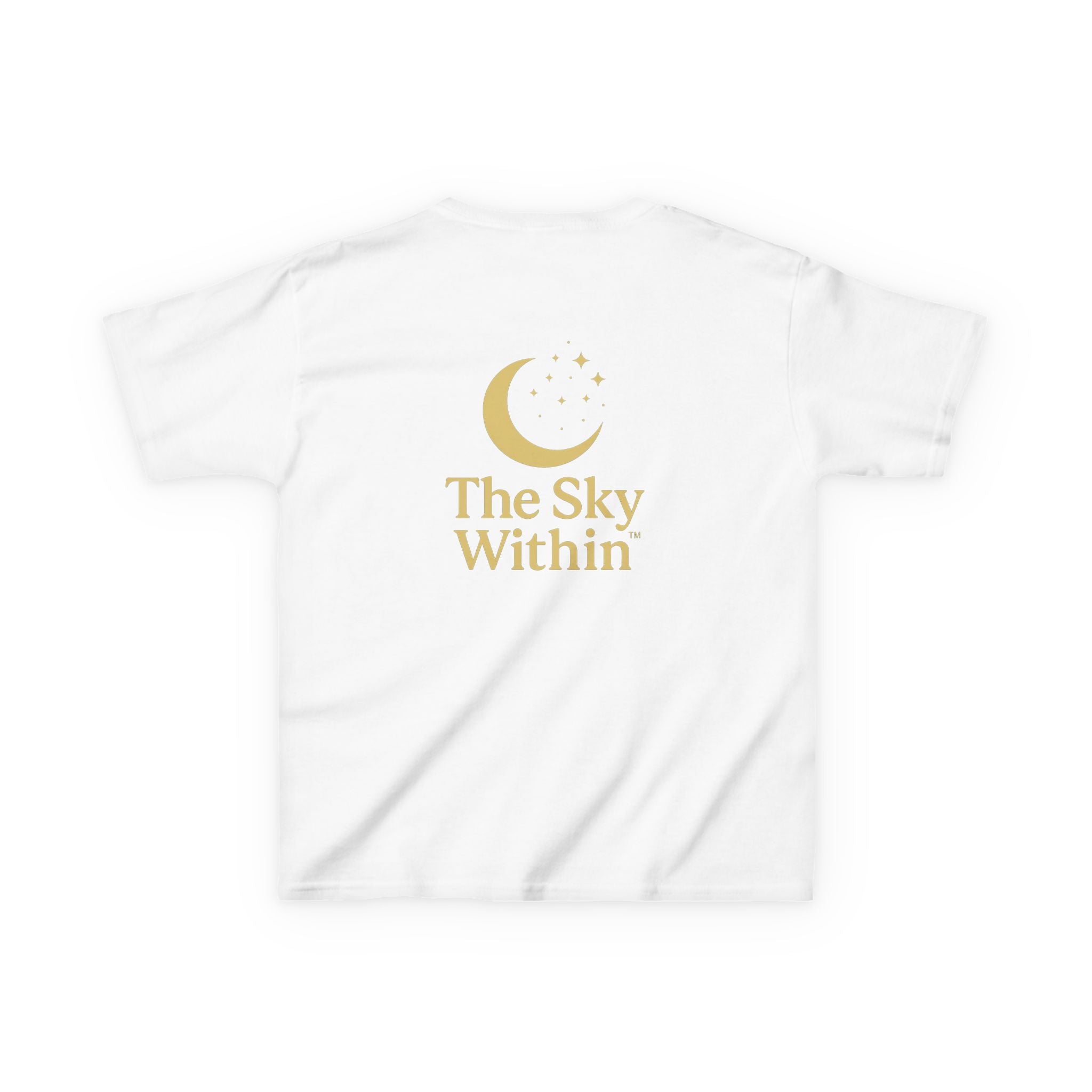 Kids Inspirational Tee, The Sky Within, Celestial Kids Shirt, Moon Graphic Tee, Cozy Cotton T-Shirt, Gift for Young Dreamers