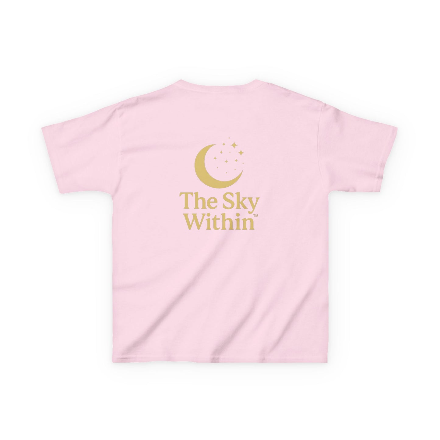 Kids Inspirational Tee, The Sky Within, Celestial Kids Shirt, Moon Graphic Tee, Cozy Cotton T-Shirt, Gift for Young Dreamers