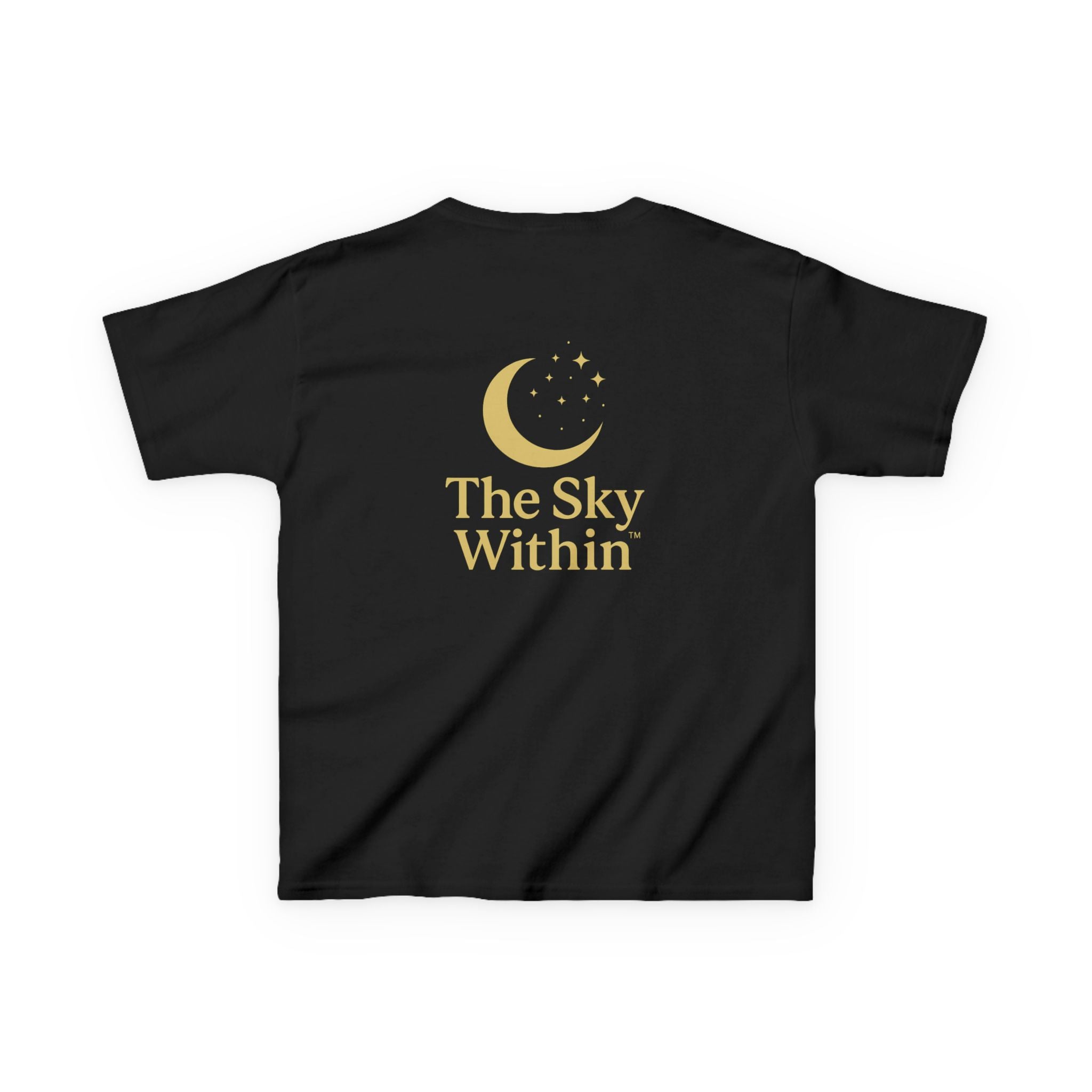 Kids Inspirational Tee, The Sky Within, Celestial Kids Shirt, Moon Graphic Tee, Cozy Cotton T-Shirt, Gift for Young Dreamers