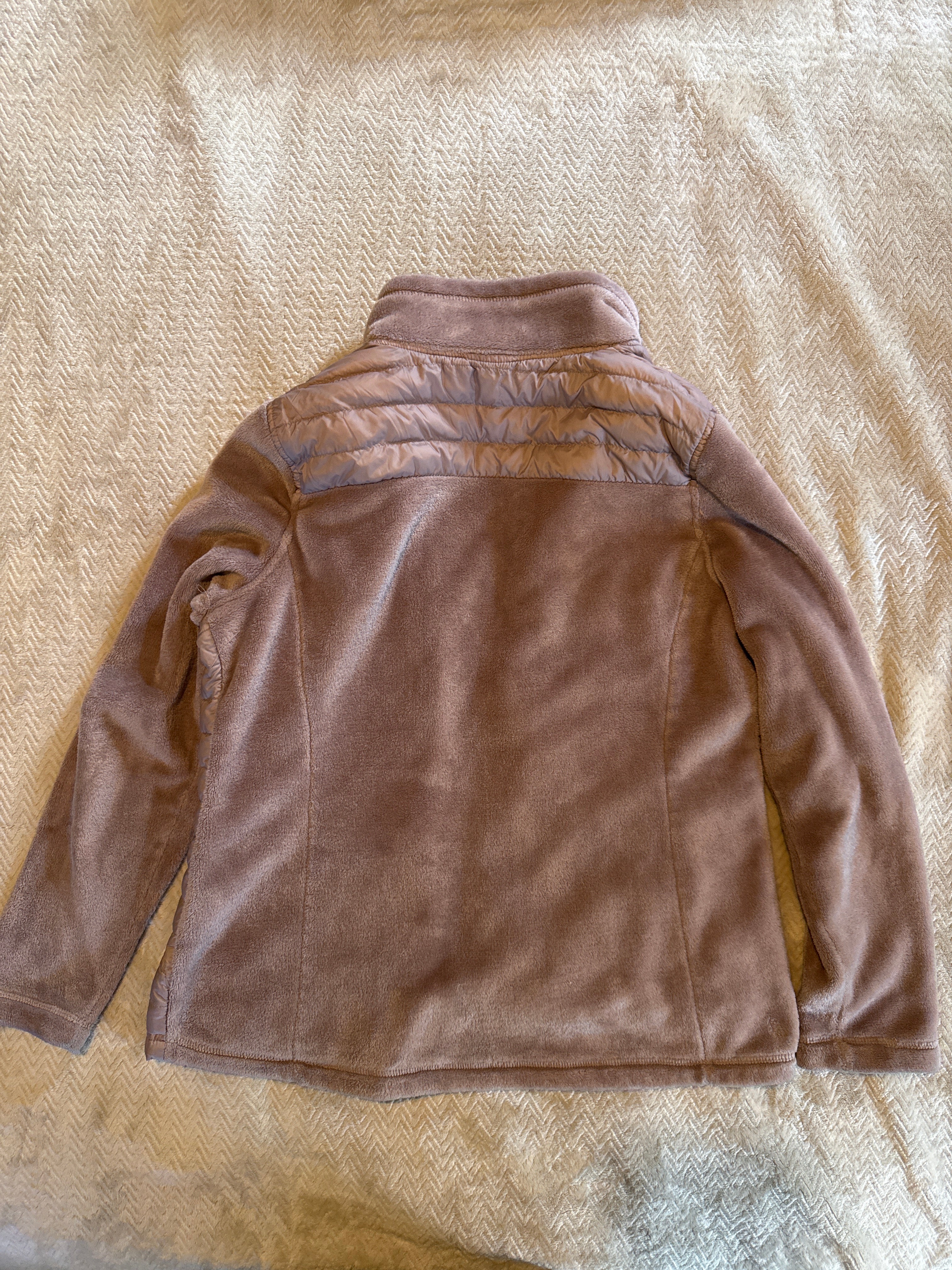 32 Degrees Heat Women’s Quilted & Fleece Jacket – Lightweight Brown Layer, Size L
